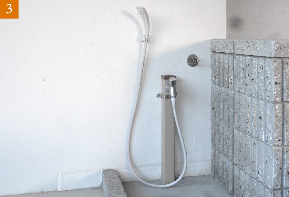 ペット用の足洗場