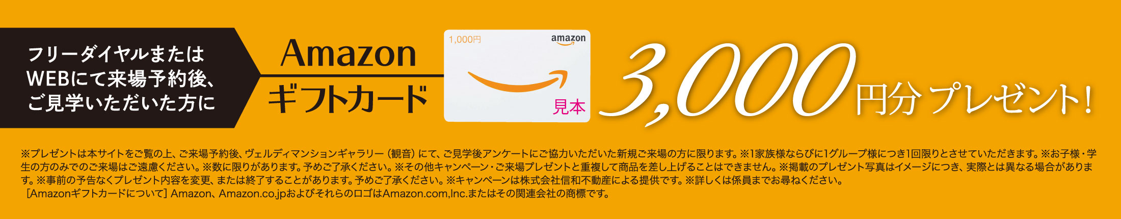 Amazonギフトカード 3,000円分プレゼント！