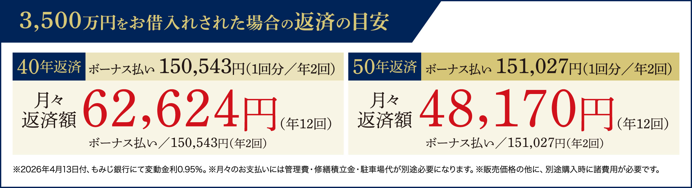 お支払い例