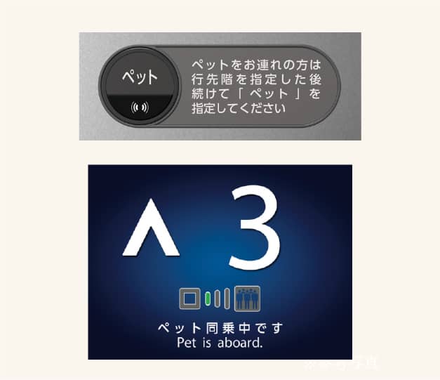 ペット対応エレベーターシステム