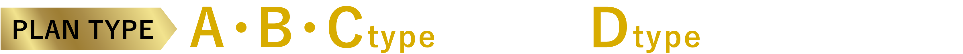 PLAN TYPE A・B・Cタイプ完売！Dタイプ最終1邸！