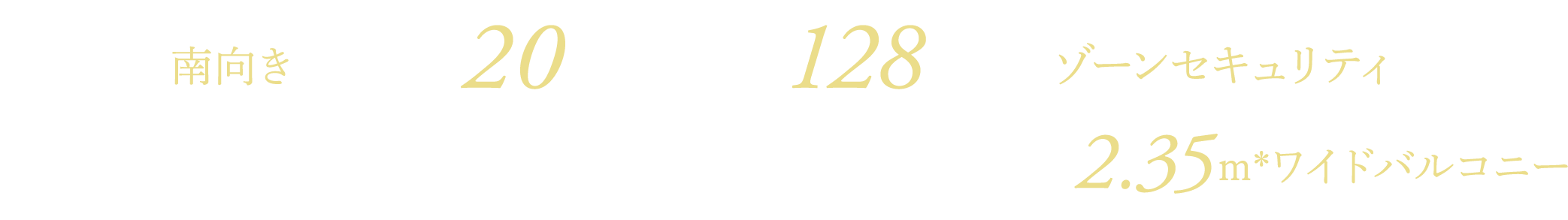 全戸南向き 高層20階建て・全128戸 ゾーンセキュリティ設計 カーシェアステーション[10台分]併設※ 全戸奥行最大約2.35ｍ＊ワイドバルコニー